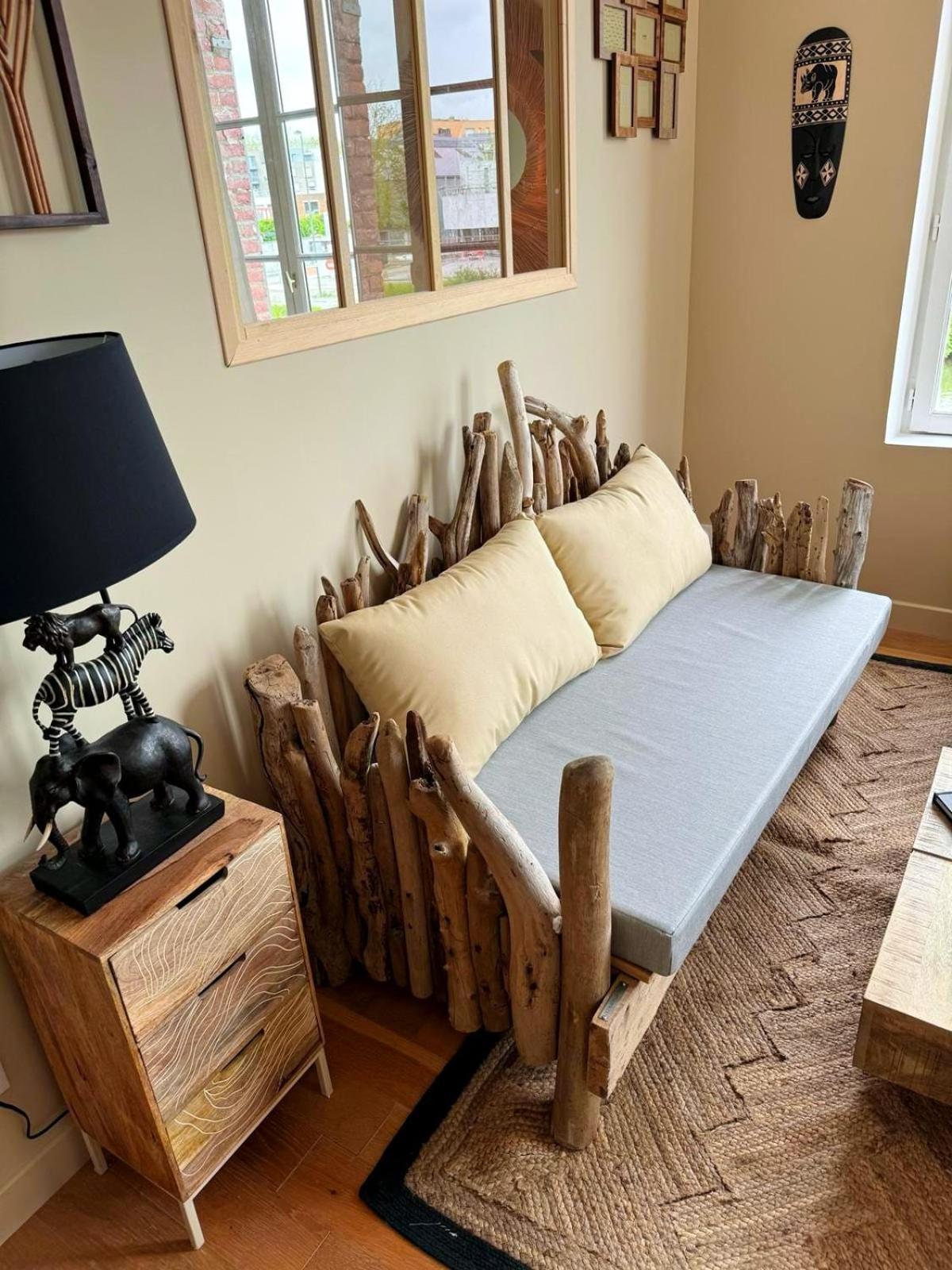 Duplex Safari Jusqu'A 4 Personnes, Spa, Cinema Et Lit Sous Les Arbres, Day Use, 10 Min Centre Amiens Exterior foto