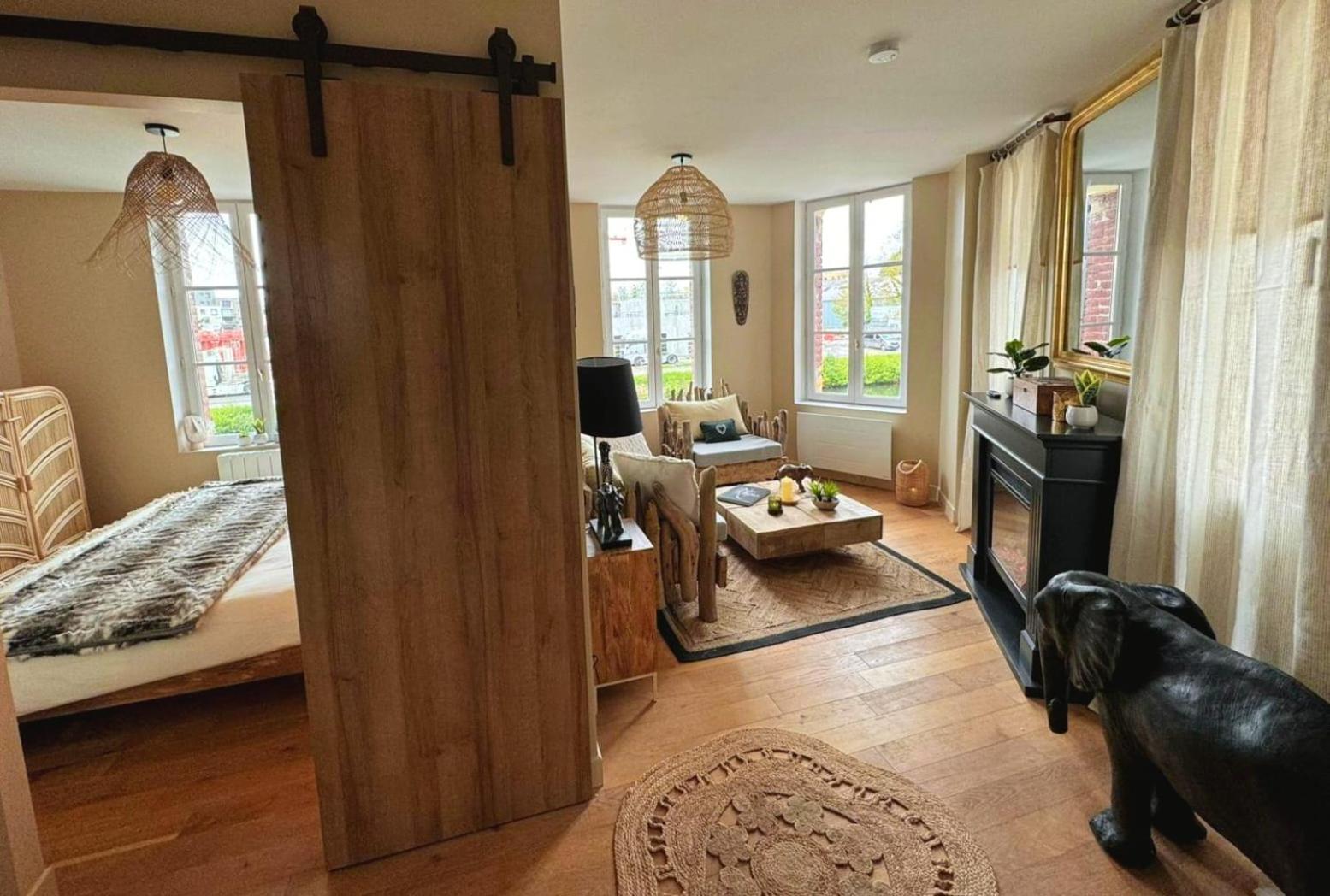 Duplex Safari Jusqu'A 4 Personnes, Spa, Cinema Et Lit Sous Les Arbres, Day Use, 10 Min Centre Amiens Exterior foto